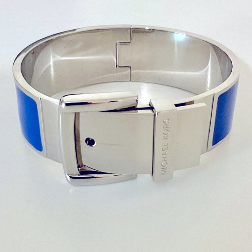 Michael Kors BUCKLE Bangle Bracelet Blue